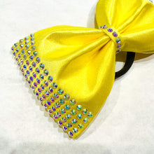 Load image into Gallery viewer, BRIGHT YELLOW Jumbo MUSE Tailless Cheer Bow