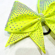 Load image into Gallery viewer, NEON YELLOW Sewn MOXIE Cheer Bow