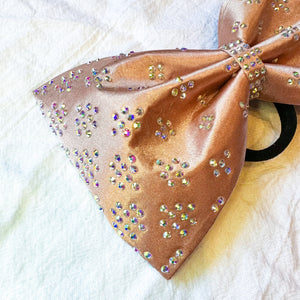 ROSE GOLD Jumbo MUSE Tailless Cheer Bow