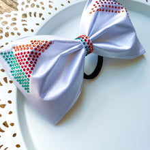 Load image into Gallery viewer, PREORDER “I Made the Climb” Rhinestoned Jumbo MUSE Tailless Cheer Bow