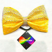 Load image into Gallery viewer, GOLDEN YELLOW Jumbo MUSE Tailless Cheer Bow