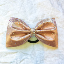 Load image into Gallery viewer, ROSE GOLD Jumbo MUSE Tailless Cheer Bow
