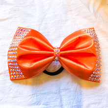 Load image into Gallery viewer, ORANGE Jumbo MUSE Tailless Cheer Bow