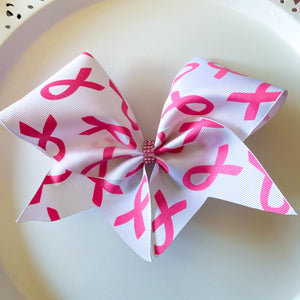 Breast Cancer Awareness Ribbon MOXIE Cheer Bows