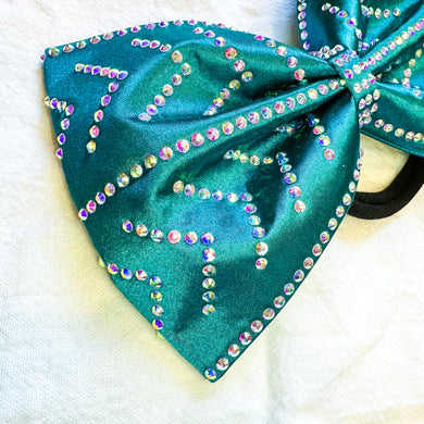 TEAL Jumbo MUSE Tailless Cheer Bow