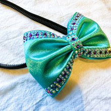 Load image into Gallery viewer, TURQUOISE Mini MUSE Headband Bow
