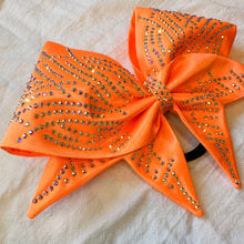 Load image into Gallery viewer, NEON ORANGE Sewn MOXIE Cheer Bow