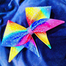 Load image into Gallery viewer, RAINBOW Sewn MOXIE Cheer Bow