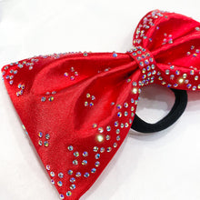 Load image into Gallery viewer, RED Jumbo MUSE Tailless Cheer Bow