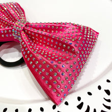 Load image into Gallery viewer, HOT PINK Satin Jumbo MUSE Tailless Cheer Bow