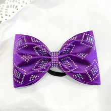 Load image into Gallery viewer, PURPLE Jumbo MUSE Tailless Cheer Bow