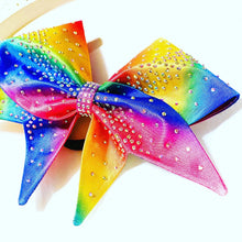 Load image into Gallery viewer, RAINBOW Sewn MOXIE Cheer Bow