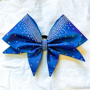 BLUE/PURPLE SHIFT Sewn MOXIE Cheer Bow