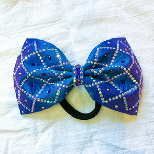 BLUE/PURPLE Shift Jumbo MUSE Tailless Cheer Bow