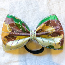 Load image into Gallery viewer, GREEN CAMO Jumbo MUSE Tailless Cheer Bow