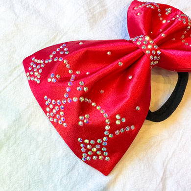 RED Jumbo MUSE Tailless Cheer Bow