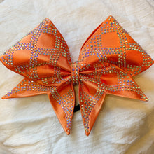 Load image into Gallery viewer, ORANGE Sewn MOXIE Cheer Bow