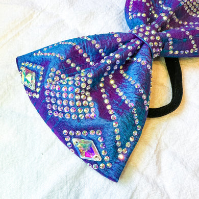 BLUE/PURPLE Shift Jumbo MUSE Tailless Cheer Bow