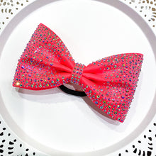 Load image into Gallery viewer, Neon PINK Jumbo MUSE Tailless Cheer Bow