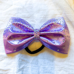 LAVENDER Jumbo MUSE Tailless Cheer Bow