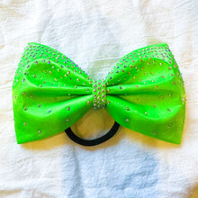 Load image into Gallery viewer, NEON GREEN Jumbo MUSE Tailless Cheer Bow
