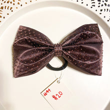 Load image into Gallery viewer, CHOCOLATE BROWN Satin Jumbo MUSE Tailless Cheer Bow