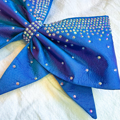 BLUE/PURPLE SHIFT Sewn MOXIE Cheer Bow