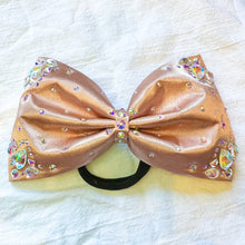 Load image into Gallery viewer, ROSE GOLD Jumbo MUSE Tailless Cheer Bow