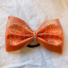 Load image into Gallery viewer, ORANGE Jumbo MUSE Tailless Cheer Bow
