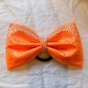 NEON ORANGE Jumbo MUSE Tailless Cheer Bow