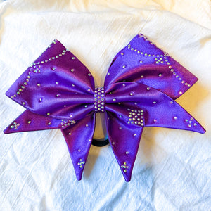 PURPLE Sewn MOXIE Cheer Bow