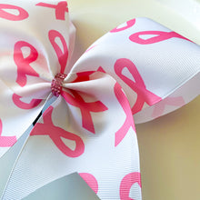 Load image into Gallery viewer, Breast Cancer Awareness Ribbon MOXIE Cheer Bows