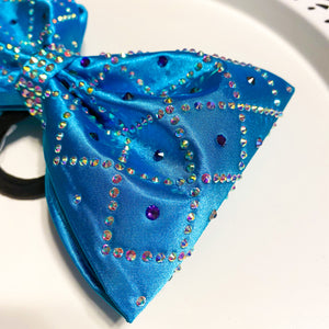 TURQUOISE Jumbo MUSE Tailless Cheer Bow