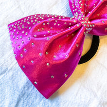 Load image into Gallery viewer, MAGENTA Jumbo MUSE Tailless Cheer Bow