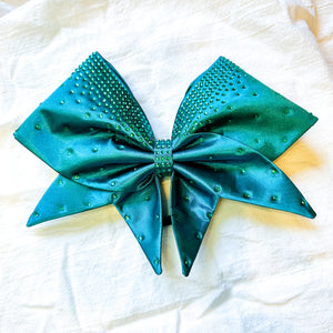 TEAL Sewn MOXIE Cheer Bow