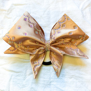 ROSE GOLD Sewn MOXIE Cheer Bow