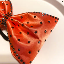 Load image into Gallery viewer, ORANGE Jumbo MUSE Tailless Cheer Bow