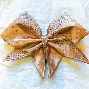 ROSE GOLD Sewn MOXIE Cheer Bow