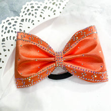 Load image into Gallery viewer, ORANGE Jumbo MUSE Tailless Cheer Bow