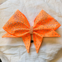 Load image into Gallery viewer, NEON ORANGE Sewn MOXIE Cheer Bow