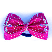 Load image into Gallery viewer, MAGENTA Jumbo MUSE Tailless Cheer Bow