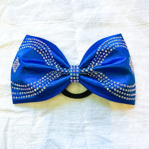 ROYAL BLUE Jumbo MUSE Tailless Cheer Bow