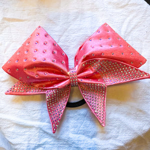 BUBBLEGUM PINK Sewn MOXIE Cheer Bow