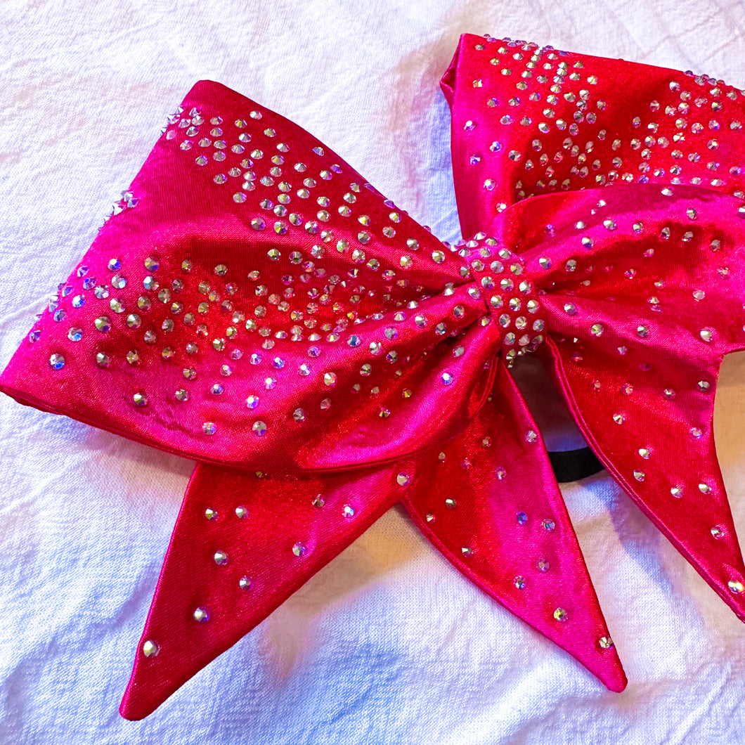 HOT PINK Sewn MOXIE Cheer Bow