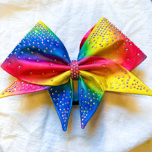 Load image into Gallery viewer, RAINBOW Sewn MOXIE Cheer Bow