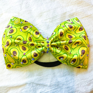 AVOCADO Print Jumbo MUSE Tailless Cheer Bow