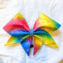 Load image into Gallery viewer, RAINBOW Sewn MOXIE Cheer Bow