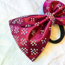 Load image into Gallery viewer, BURGUNDY Jumbo MUSE Tailless Cheer Bow