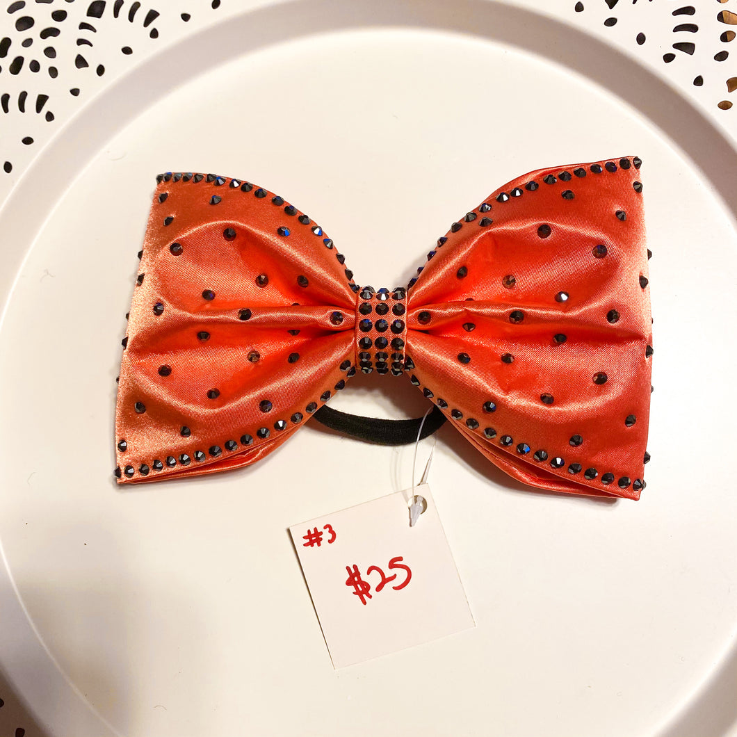 ORANGE Jumbo MUSE Tailless Cheer Bow