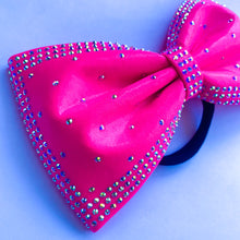 Load image into Gallery viewer, NEON PINK Jumbo MUSE Tailless Cheer Bow